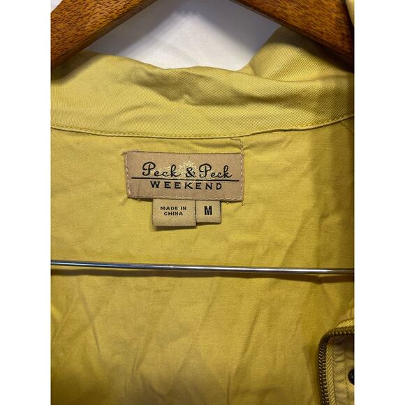 Peck & Peck yellow cargo jacket, womens medium - Picture 3 of 4